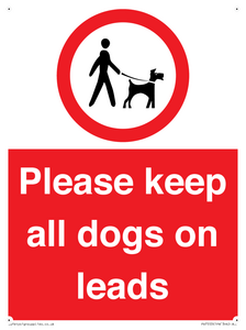 Please keep all dogs on leads
